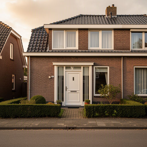Kunststof voordeur aan een woning in Bussum