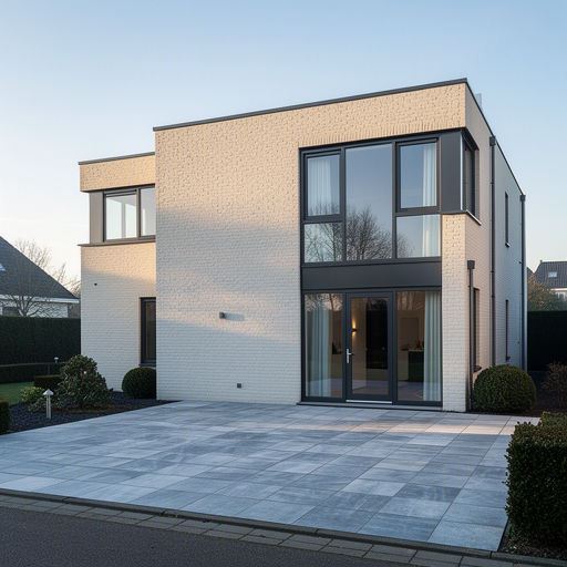 Antraciet kunststof kozijnen aan een gerenoveerd jaren 30-huis