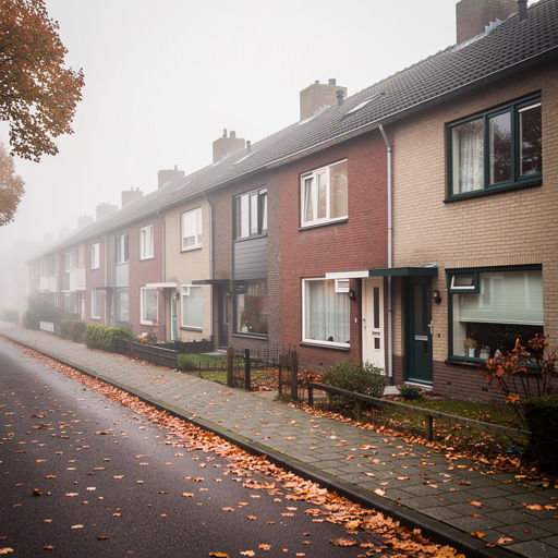 Monteur plaatst kunststof kozijnen bij een woning in Bussum