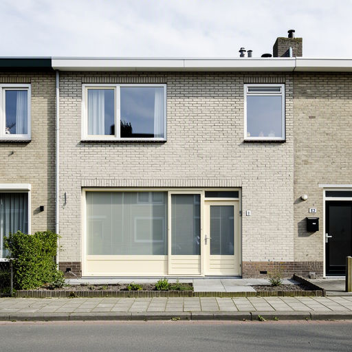 Witte kunststof hefschuifpui met HR++ glas in een rijtjeswoning