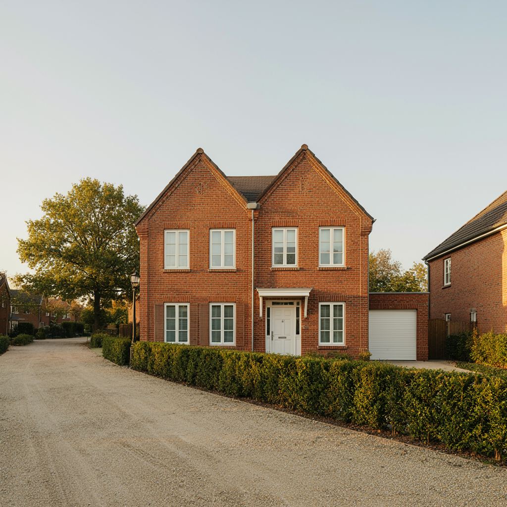 Vrijstaande woning aan de Loosdrechtse Plassen met nieuwe witte kunststof kozijnen en een strakke voortuin