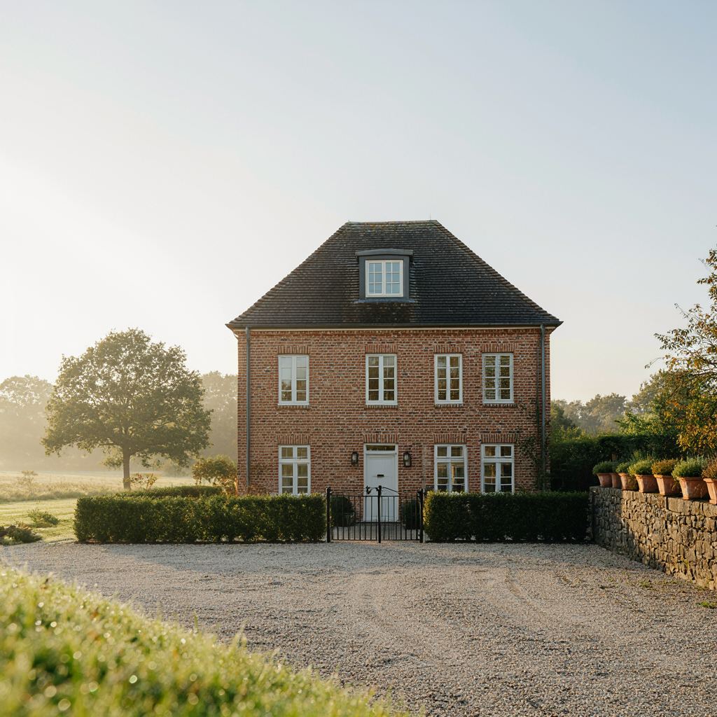 Modern wit vrijstaand huis in Baarn met nieuwe strakke kunststof kozijnen en een ruim terras aan de voorzijde