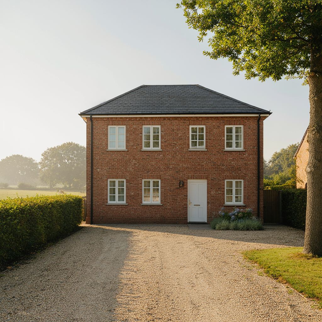 Vrijstaande nieuwbouwwoning in een groene wijk van Vinkeveen met moderne witte kunststof kozijnen en een lichte gevel